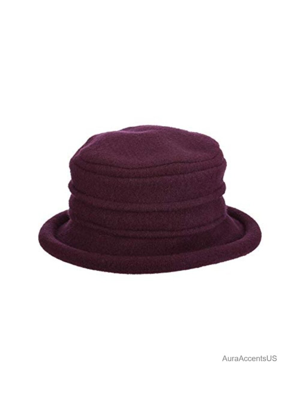 Boiled Wool Cloche Hat Packable Hand-Washable Travel Winter